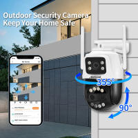 Cámara De Seguridad Exterior ASECAM 12MP 6K Wifi Con Zoom 8X Pantalla Dual Detección De Humanos AI Seguimiento Automático CCTV iCSee - details 8