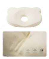 Almohada Para Bebé De Algodón Y Memoria De Espuma Nuevo Nacido Almohada Central Para El Cuello Unisex Edad 1-3 Años - details 4