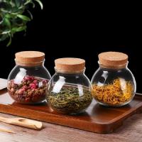 Juego De Conserva De Vidrio Redondo De 500ml Con Tapa De Tuerca Ecológica Para Café Té Especias Organizadores De Cocina - details 3