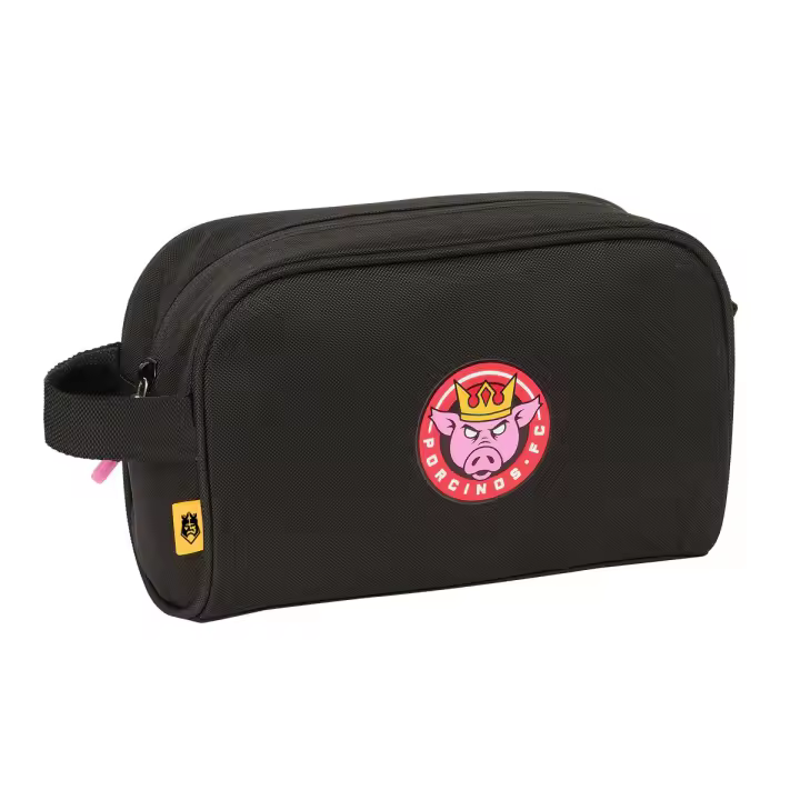Neceser de Viaje Kings League Porcinos Negro 24 x 15 x 10 cm - 1