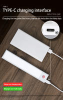 Luz Nocturna Ultra Delgada LED Para Armario Y Cocina Con Sensor De Movimiento Y Tipo-C Luz Sin Cable Para Dormitorio Iluminación De Gabinete - details 5