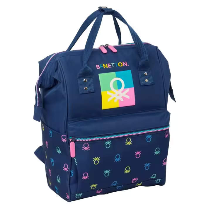 Mochila Con Asas Para Portatil 13" Benetton "Cool" 27X40X19Cm (Safta 612450838) - 1