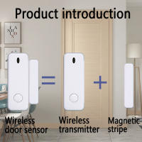 Sensor De Puerta Y Ventana Inalámbrico 433MHz Mini Alarma De Seguridad Sensor Inteligente Para Recordatorio De Apertura De Puertas Accesorios De Alarma De Hogar - details 4