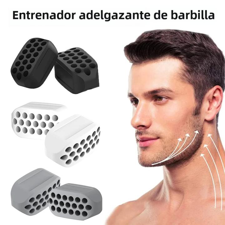 Entrenador De Mandíbula Doble 2 Pcs Ejercitador De Musculatura Facial Anti-stress Redefinición De Línea De Mandíbula Sonrisa Exerciser