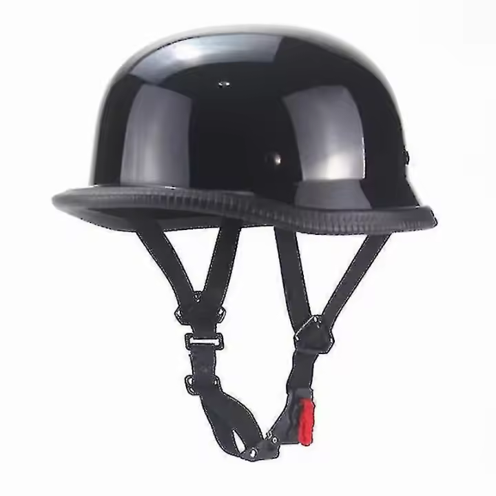 Vintage Motorcycle Cruiser Helmet Half Face German Helmet - 1