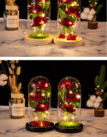 Rosa Artificial Galaxia LED Batería Iluminación Nocturna Decoración Para Bodas Regalo Creativo De San Valentín Para Madre - details 7