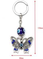 Collar de Mariposa con Cristal Brillante y Colgante de Aleación Dorada. - details 0