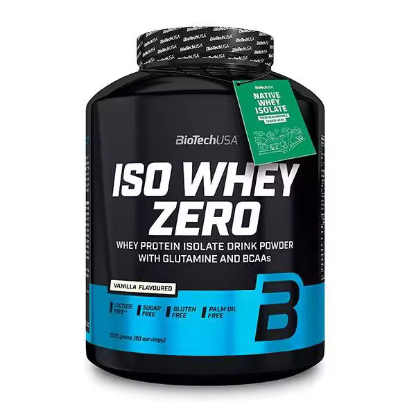 BioTech USA - Iso Whey Zero x 2,27Kg - Proteína concentrada de suero de leche - 1