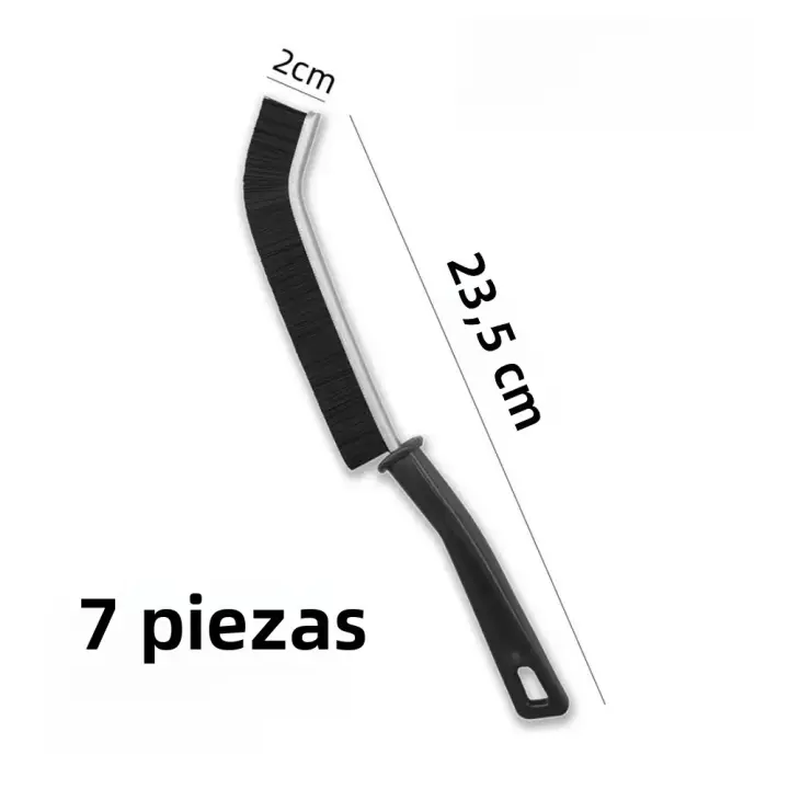 Kit De 1/3PCS De Cepillos Multifuncionales Para Limpieza De Espacios Estrechos Herramienta De Limpieza De Baño Cepillo De Cerámica Duro Para Limpieza De Encaje - 1