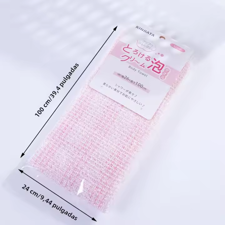 Toalla De Baño Exfoliante Japonesa De Nylon Con Cepillo Para Espalda Y Cuerpo Esponja De Ducha Accesorios De Baño - 1