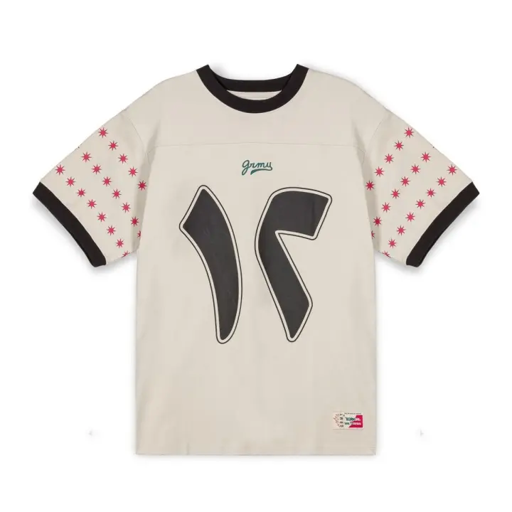 Camiseta Oversized Grimey Nablus Heavyweight Beige - 1