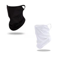 Mascarilla De Balaclava Sin Costuras Para Hombre Y Mujer Protección Del Cuello Antisolar Para Motocicleta Con Auriculares De Seda Pañuelo De Cabeza - details 2