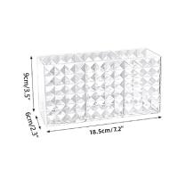 Caja De Almacenamiento Para Brochas De Maquillaje Transparente Organizador De Escritorio De Acrílico Para Lápiz Labial Y Cosméticos - details 6