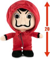 Peluche Famosa Softies - Peluche 20 cm de los Personajes de La Casa de Papel, Serie Oficial de Netflix, con el Traje Rojo y la máscara de Dalí, Suave y blandito - details 1