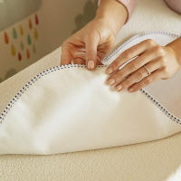 Alfombrillas Para Mudanzas Impermeables De Algodón Flanelina Perfectas Para Las Necesidades De Cambio De Pañales Blanco - details 4