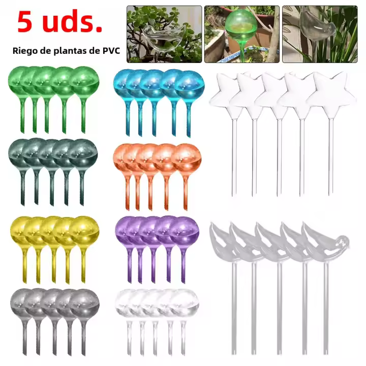 Bulbos De Riego Automático Para Plantas 1-5pcs Globos De Riego Self Watering Sistema De Riego Por Drip Para Jardín Flores Plantas - 1