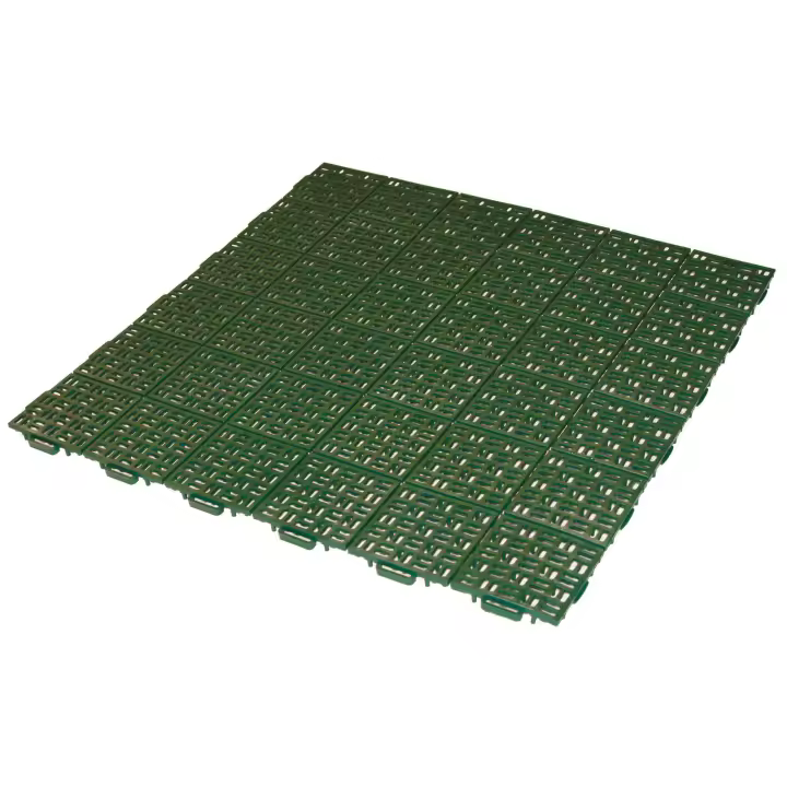 Baldosa para jardín exterior de 55,5 x 55,5 cm efecto drenaje –  Colección Marte – Verde - 1