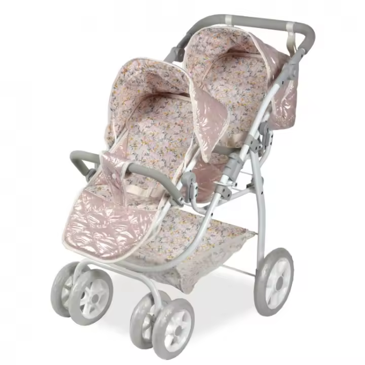 COCHE GEMELAR FANTASY C/BOLSO 45x70x73 40874 MUÑECAS ARIAS - 1