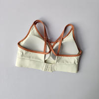 Top De Yoga Para Mujer Verano Absorbedor De Choques Con Bonito Contrafuerte Deportivo Y Profesional Para Pilates Material De Nylon - details 4