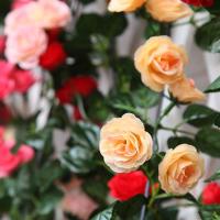 Corona De Flores Artificiales Rosas 180cm Para Decoración De Bodas Y Fiestas Guirnalda De Pared Para Hogar Y Habitaciones - details 3