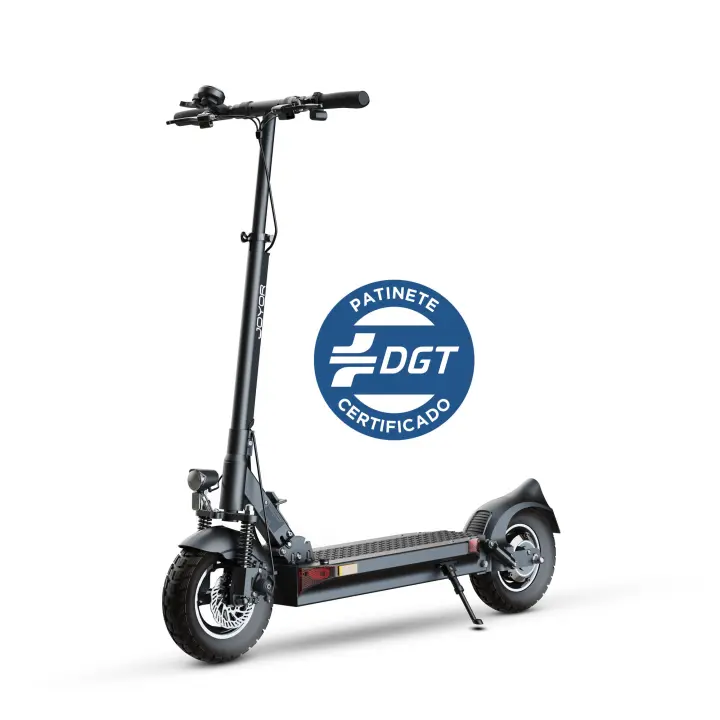 Joyor Y10 Patinete Eléctrico + Casco - Autonomía 100 Km, Motor 500W, Ruedas de Aire 10” - Homologado DGT - 1