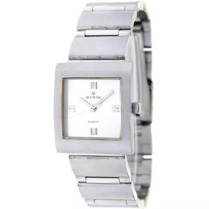 Blumar Bl-09288  Reloj Para Para Mujer Color Plateado - 1