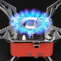 Estufa Portátil Para Camping Y Montañismo Antigolpes Y a Prueba De Viento Para Tanque De Gas De Viajes Y Picnics - details 2