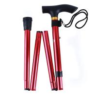 Bastón Telescópico De Aleación De Aluminio Para Caminar Y Acampar Batea De Hierro Plegable Para Ancianos Bastón De Apoyo - details 14