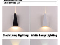 Lámpara De Pared LED 6W 10W IP65 Impermeable Aluminio Para Exterior Iluminación De Jardín Puerta Y Porche Luz Moderna Nórdica Interior 85-265V - details 4