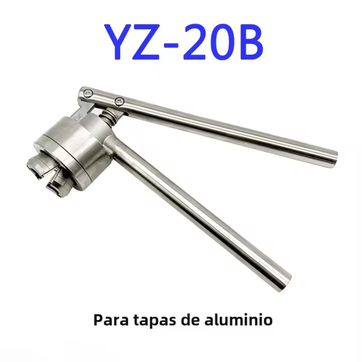 Herramienta De Engrosado Manual De Acero Inoxidable 20mm Máquina De Sellado De Botellas Herramienta De Aplicación De Tapas Flip off Eco-amigable Duradera Para Botellas De Diversos Tipos - 1