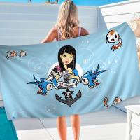 Toalla De Playa Tokidoki De Japón Para Niñas Toalla De Baño Microfibra Secado Rápido Sand-Free Para Yoga Spa Gimnasio Piscina Colorida Y Cómoda - details 9