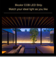 Barra De Luz LED Flexible COB Bicolor CCT 5m 10m 24V 12V Con Dimmer RF Amarillo Blanco 2700-6500K Regulable Para Sala De Estar - details 18