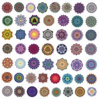 50PCS Pegatinas De Motocicleta Impermeables De 50PCS Con Diseño De Mandalas Graffiti Para Casco Y Maletero Cubierta De Ralladuras Del Cuerpo De La Motocicleta - details 3
