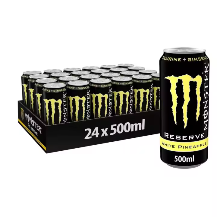 Monster Energy Nacional WHITE PINEAPPLE RESEVE 500ML bebida energeticas caja 24 unidades - 1