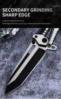 Cuchillo Mecánico Pulido Alta Dureza Fresa Fruta Acero Inoxidable Plegable Portátil Para Camping Y Uso Doméstico - details 4