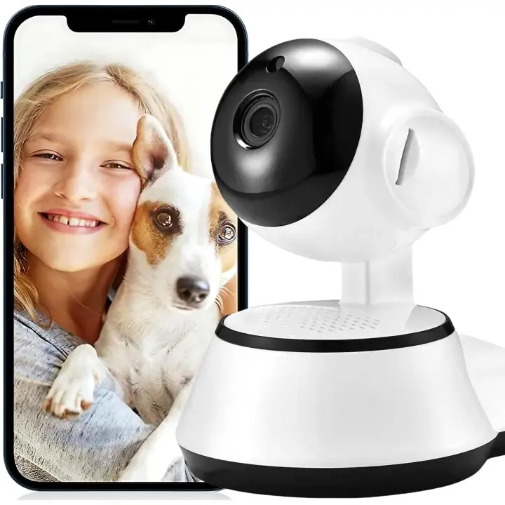 Cámara Vigilancia WiFi Interior- Marca NFMAXONE- Camara IP 1080P de Seguridad con Detección de Movimiento y Visión Nocturna, Camara Vigilancia de Bebé con Audio Bidireccional Compatible iOS Android 2.4 GHz - 1