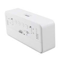 Reloj De Alarma Digital Multifuncional 8001-EN Con Display De Temperatura Y Humedad LED Ajustable Modos Doble Pantalla Moderna - details 8