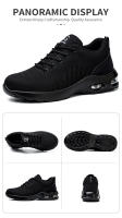 Zapatos De Seguridad Con Suela De Air Cushion Para Hombre Y Mujer Antipinchazos Transpirables Con Punta De Acero Zapatillas De Trabajo Protección Respirables Talla Verdadera - details 5