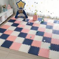 12pcs Alfombra De Esponja Antideslizante Y Impermeable Para Bebés Alfombra De Patches Cuadradas Lavable Con Manos Para Habitación De Niños - details 7
