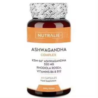 Nutralie Ashwagandha Complex + Vitaminas B6, B12 Y Rodiola 60Caps - 1