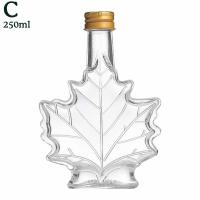 Botellas De Vidrio Para Alcohol Mini Forma De Hoja De Arce 50ml 100ml 250ml Con Tapa Eco-amigable Para Licor Escocés Y Sirupos - details 17