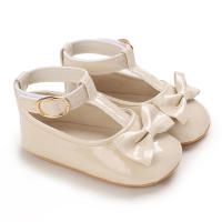 Zapatos De Princesa Para Bebé Niña En Lace Blanca Mocasines Con Lazo Y Borde Antideslizante De Goma Primera Calzado Para Caminar - details 61