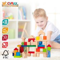 WOOMAX Bloques construcción de madera 50 piezas - details 2