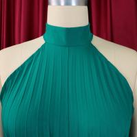 Elegante Monopiece Plisado Para Mujer Con Cinturón Y Pierna Ancha De Largo Al Suelo Sin Mangas Y Cuello Redondo Para Fiesta Y Cumpleaños - details 19