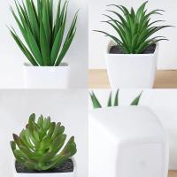 3PCS Bonsái Artificial Para Decoración De Interiores En Hogar Restaurante Y Oficina Planta De Mesa Y Ventana Material Plástico Estilo Bonsái - details 5