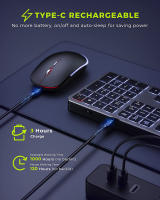 Teclado Y Ratón Inalámbricos Con Iluminación Backlit 2.4G USB Silencioso Teclado Y Ratón Recargable Set De Teclado Y Ratón Slim De Tamaño Completo - details 6