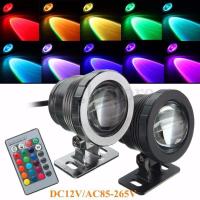 Luz De Inundación LED RGB 5/10W Impermeable Para Piscina Acuario Fuente Exterior Iluminación EU US Enchufe Spotlight Luz Submarina - details 1