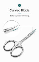 Tijeras De Cejas Curvadas MR.GREEN Tijeras De Cutícula Acero Inoxidable Herramienta De Afeitar Para Manicura Y Peluquería Profesional - details 4