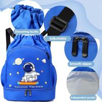 Mochila deportiva para niños, impermeable, para playa, gimnasio, ideal para niños y niñas, con cordón. - details 1