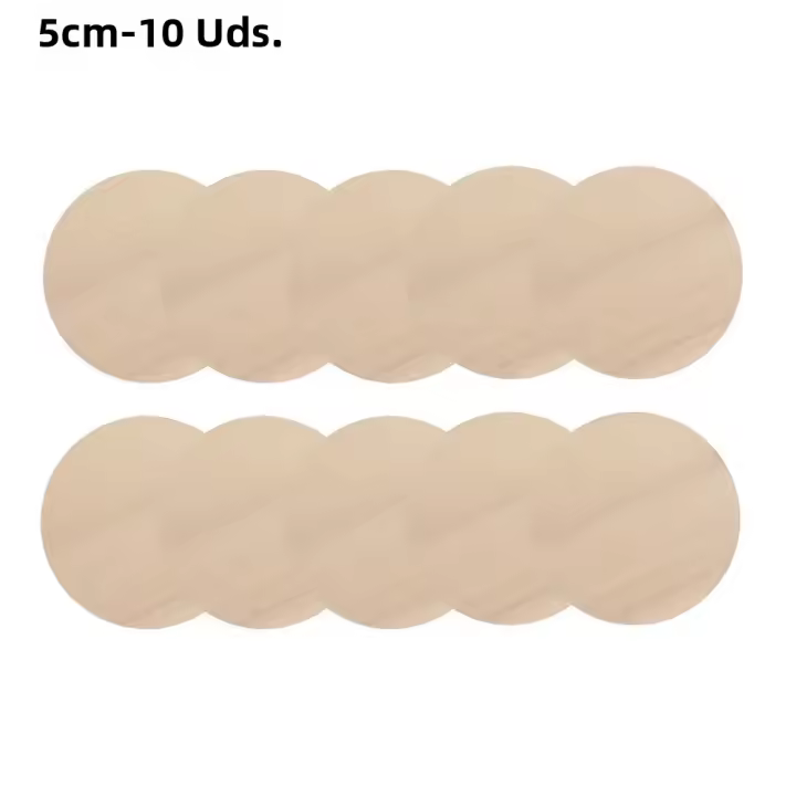  Etiquetas De Madera Sin Acabar Para Boda DIY Placas En Blanco De Madera Redonda Ornamentos De Círculos De Madera Para Fiestas - 1